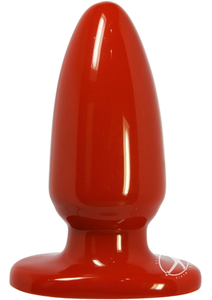 RED BOY LARGE BUTT PLUG 4.8 INCH RED